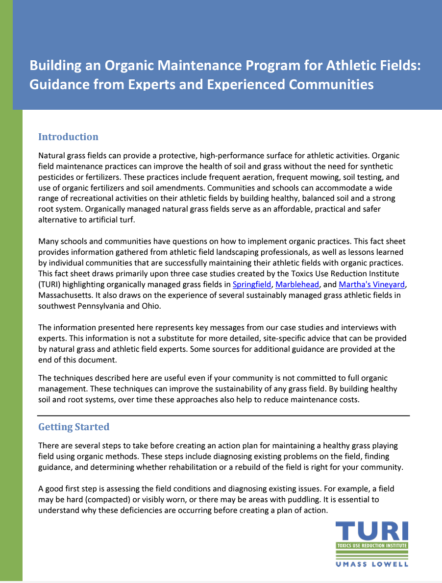 Organic Maintenance for Athletic Fields